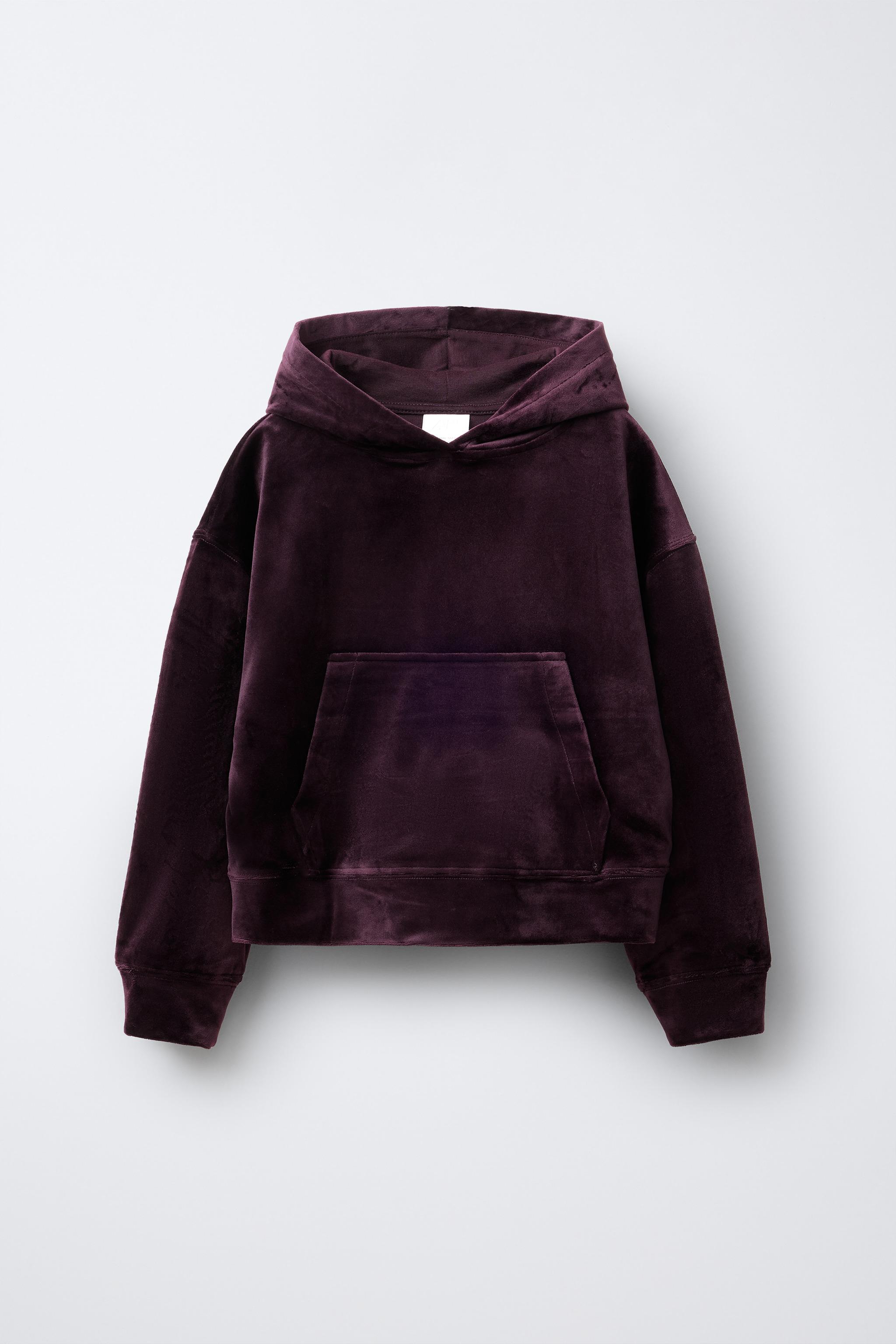 ENSEMBLE SWEAT À CAPUCHE ET PANTALON LARGE EN VELOUR